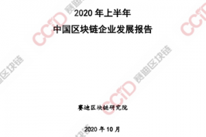 2020年上半年中国区块链企业发展研究报告